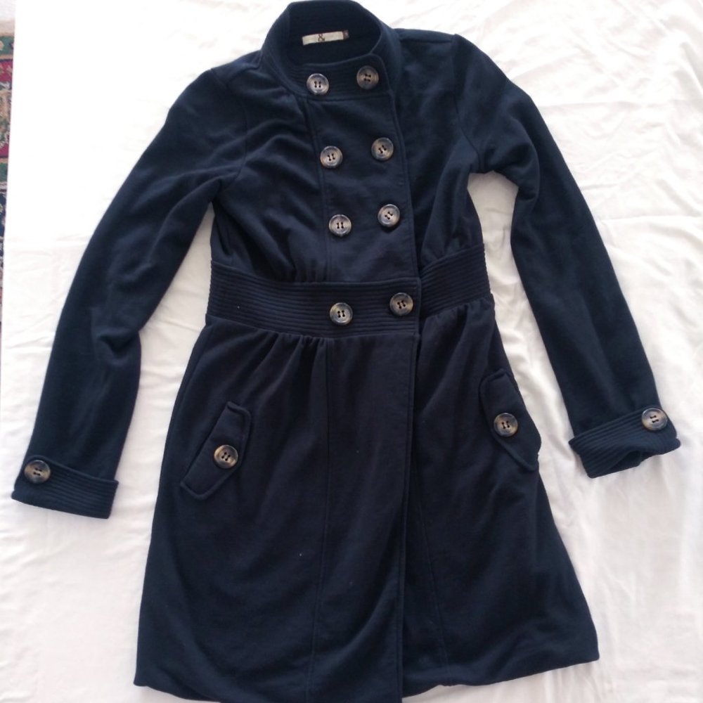 MIKE & CHRIS Women sz S small Black Coat Jacket